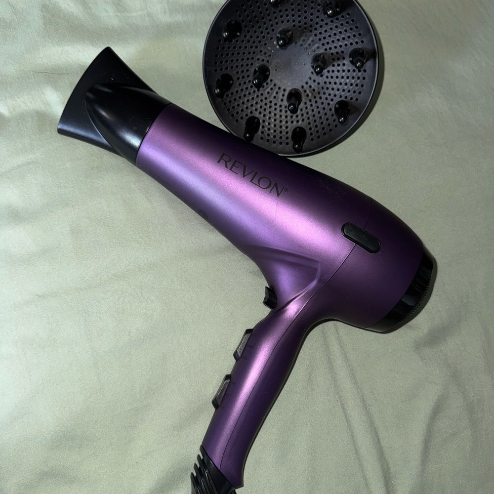 Revlon Metallic Purple Hair Dryer with Diffuser
